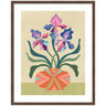 Framed Art Iris and Vase by Rachel Lee
