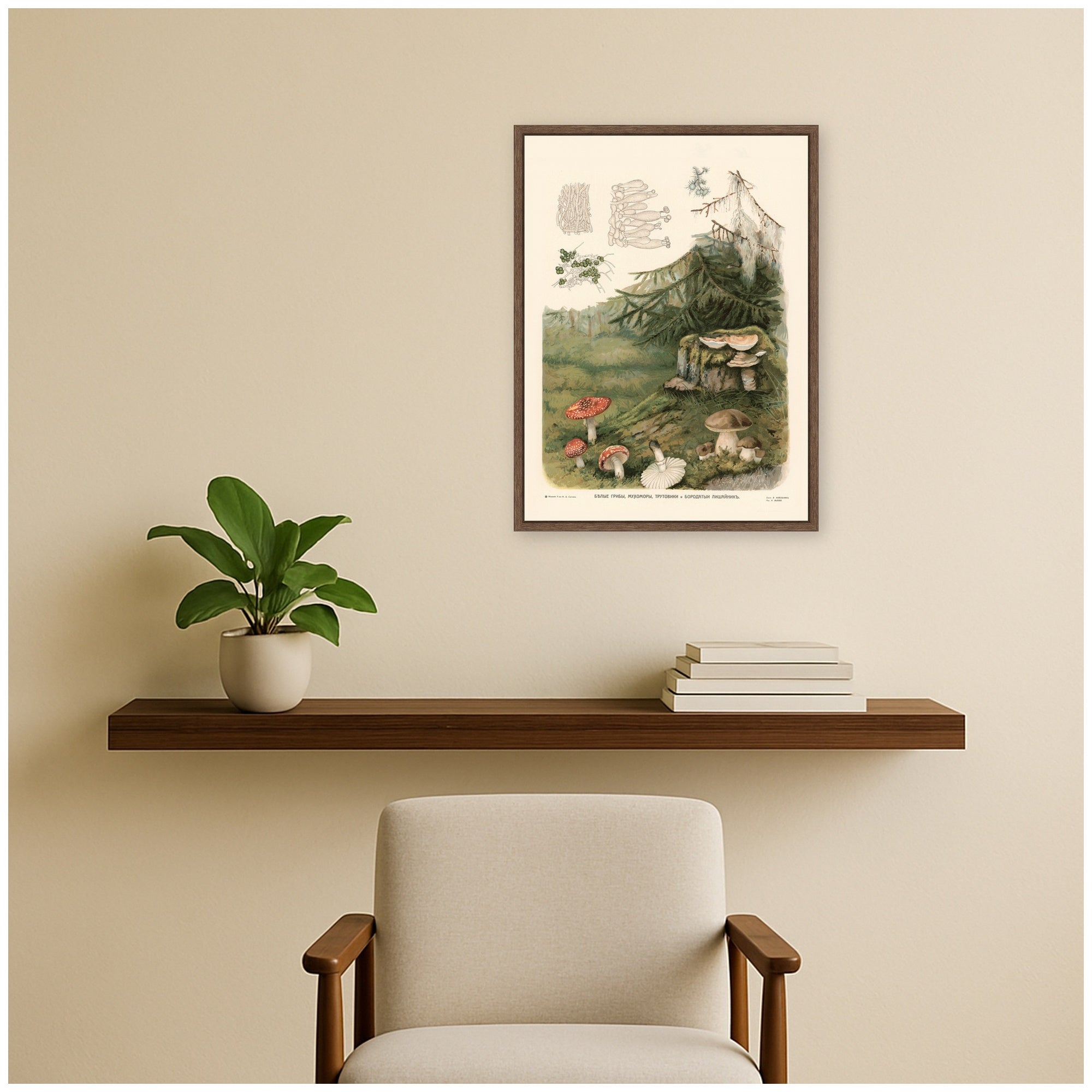 Framed Canvas 18x24 Sylvie Walnut 5