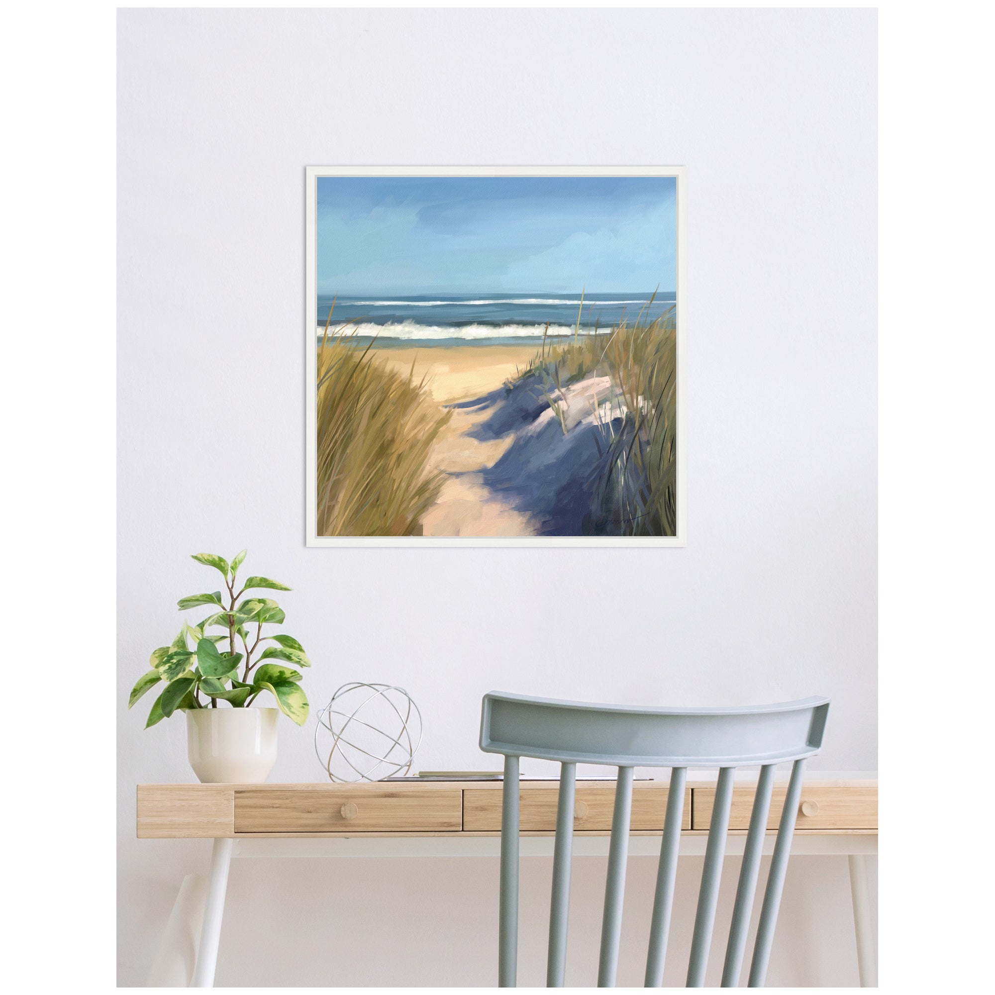 Framed Canvas 22 x 22 Sylvie White 7