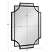 Scallop Mirror 18x24 Black 5