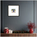 Wall Frame Belmont Black 20x20 matted to 8x8 6