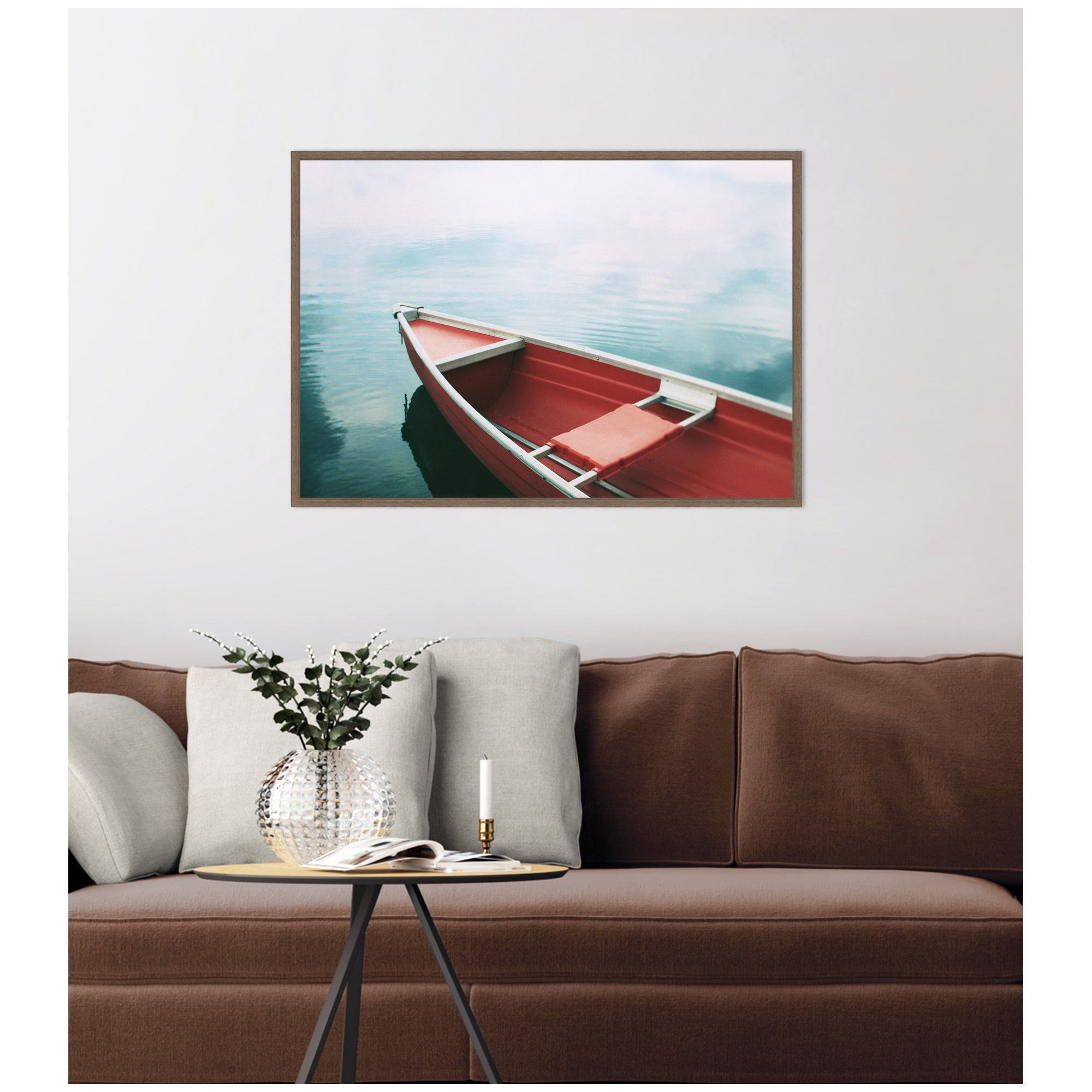 Framed Canvas 33 x 23 Sylvie Walnut 6