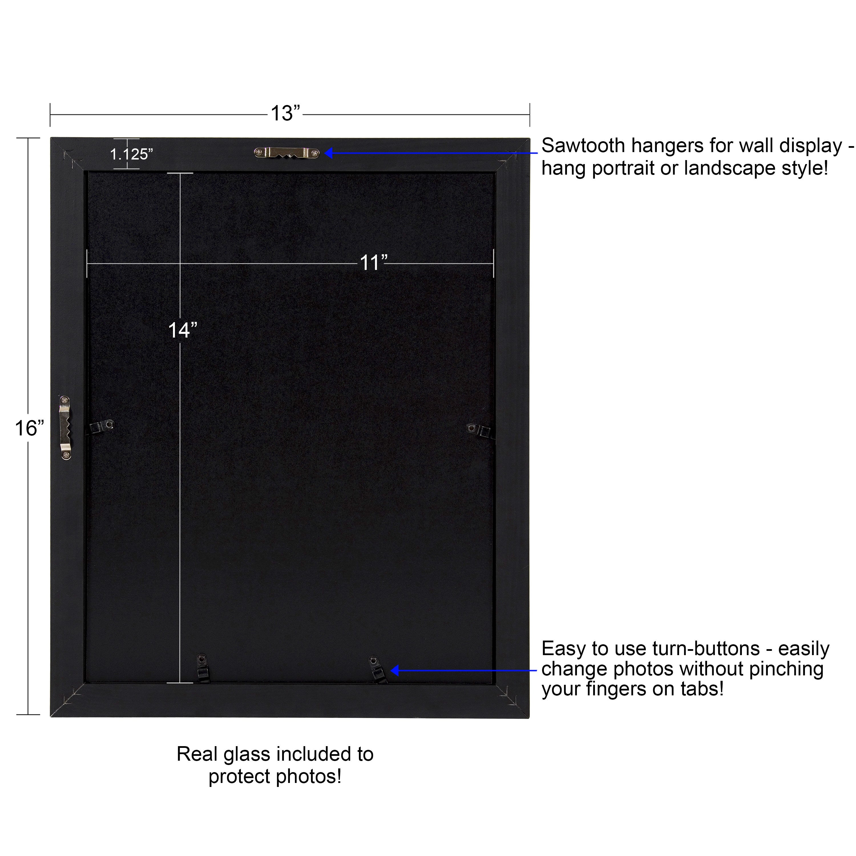 Wall Frame Gray 11x14 matted to 8x10 6