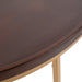Console Table Walnut Brown Gold 28x14x30 3
