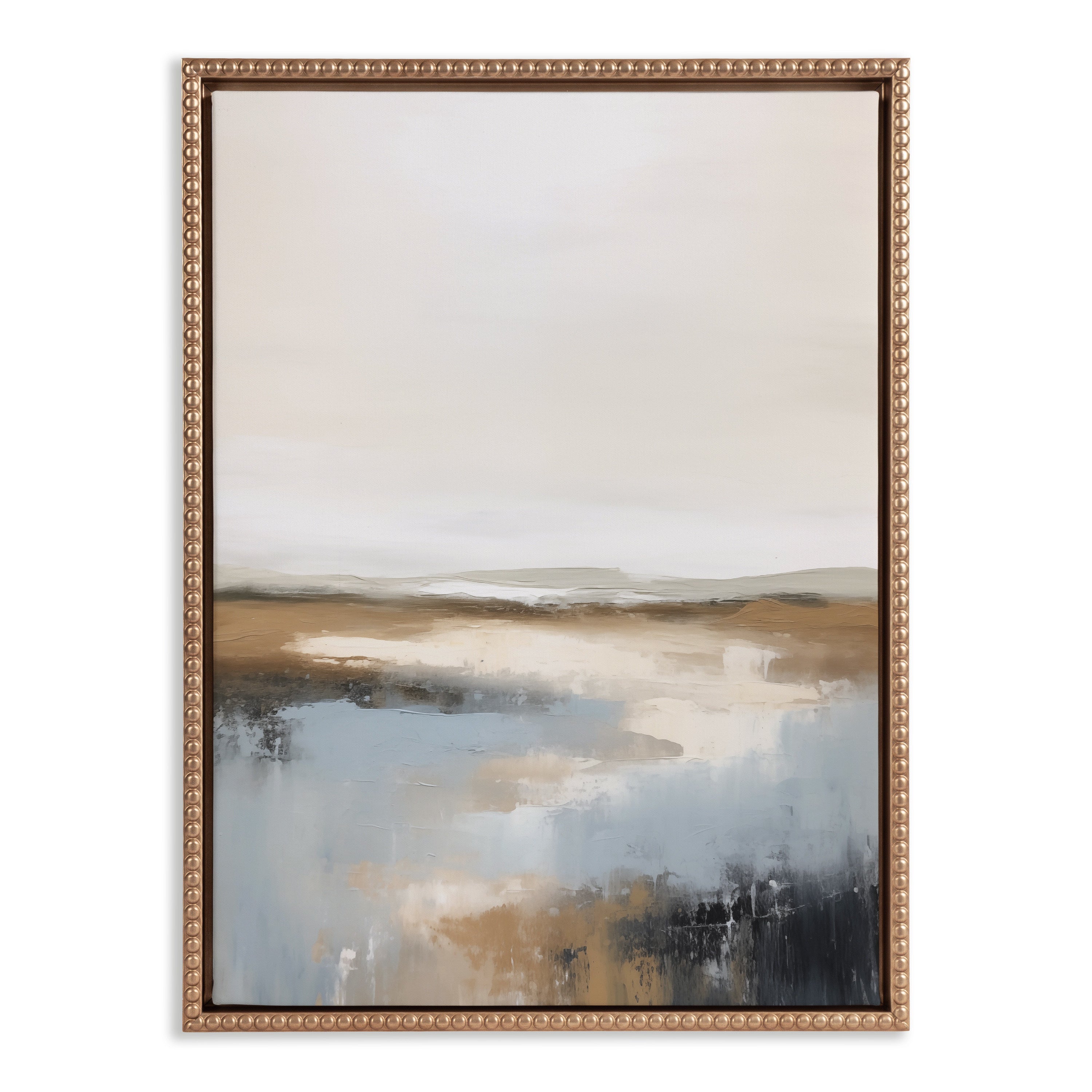 Framed Canvas 18x24 Sylvie Beaded Dark Gold 2