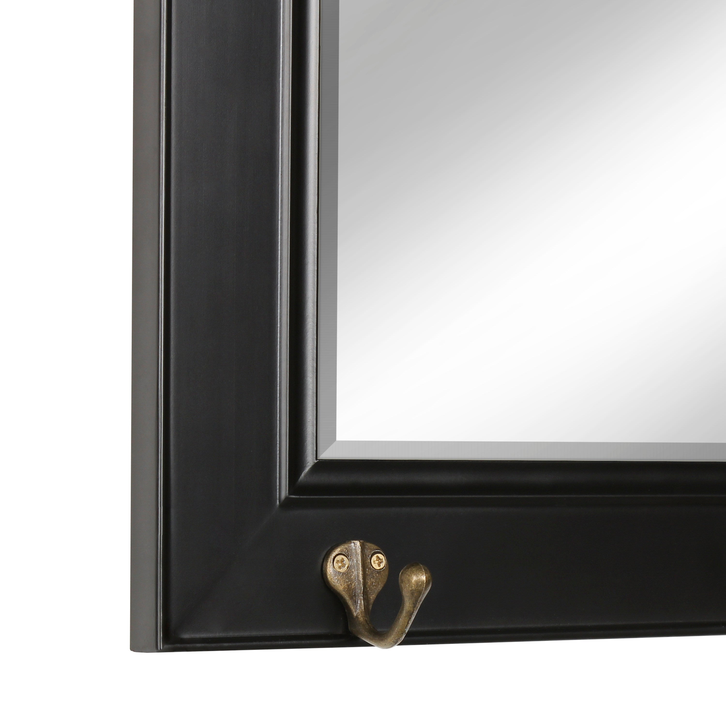 Pub Mirror with Metal Hooks