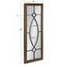 Decorative Mirror Walnut Brown 16x42 5