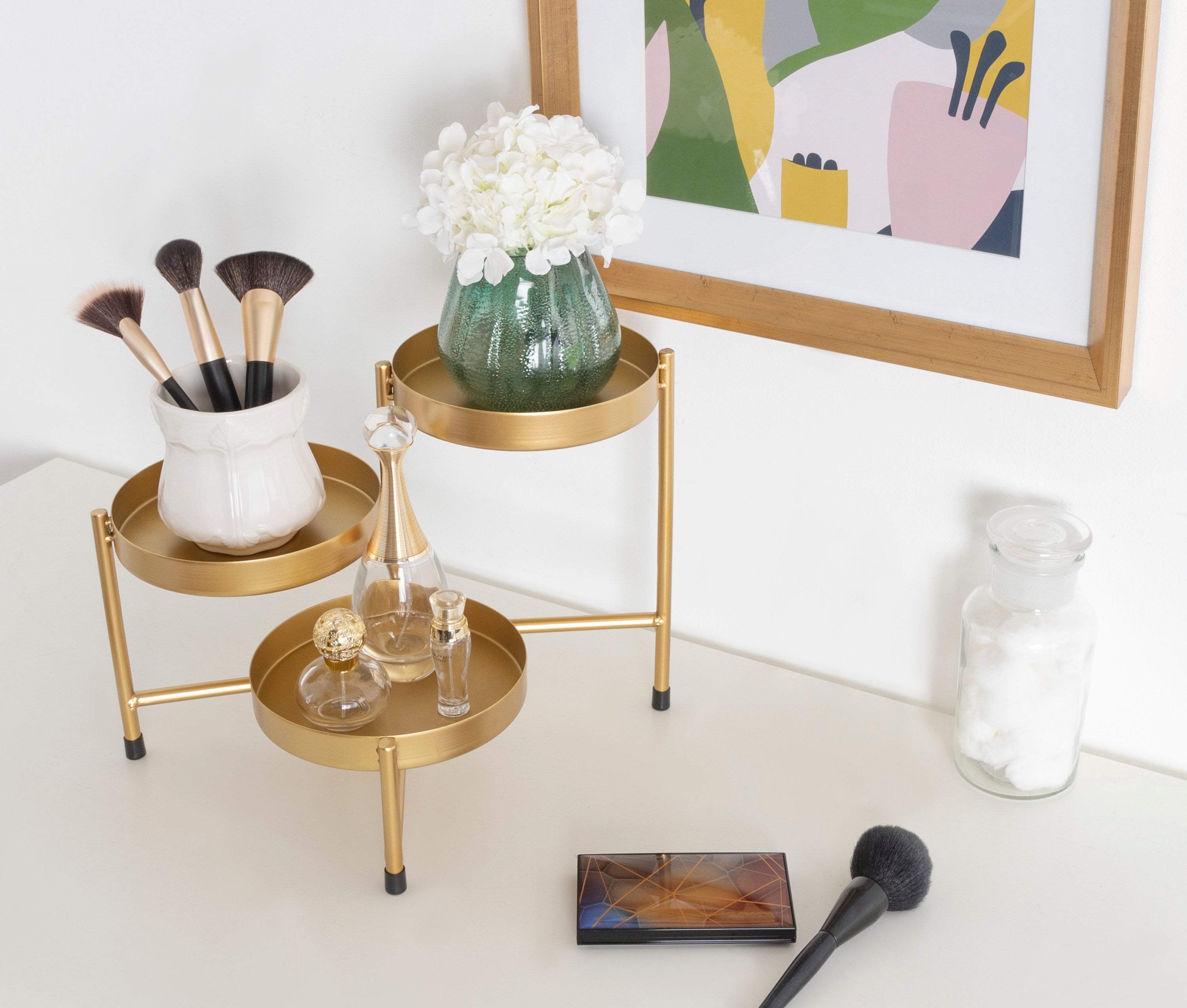 Tabletop Planter Gold 7x7x10 5