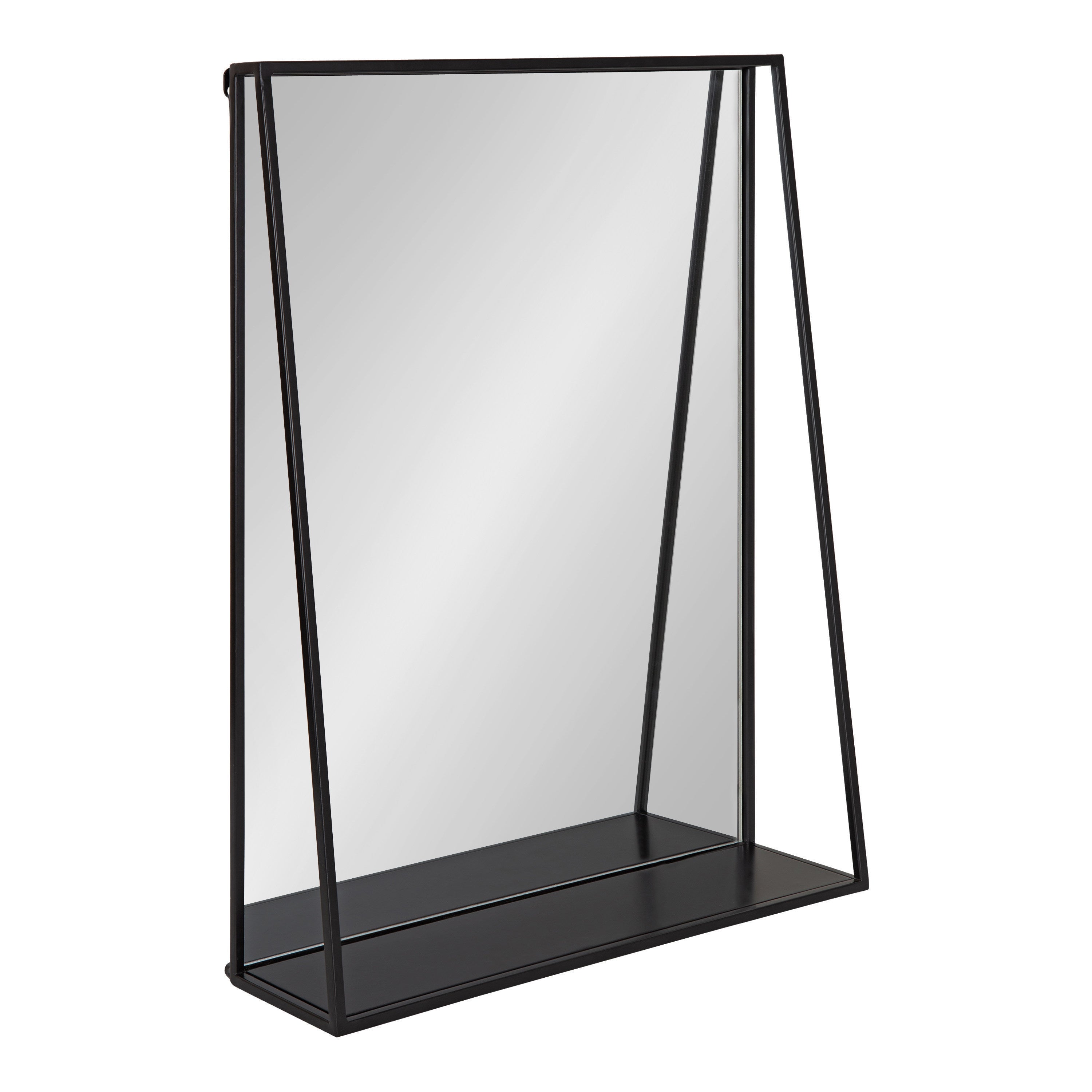 Lintz Metal Framed Mirror with Shelf