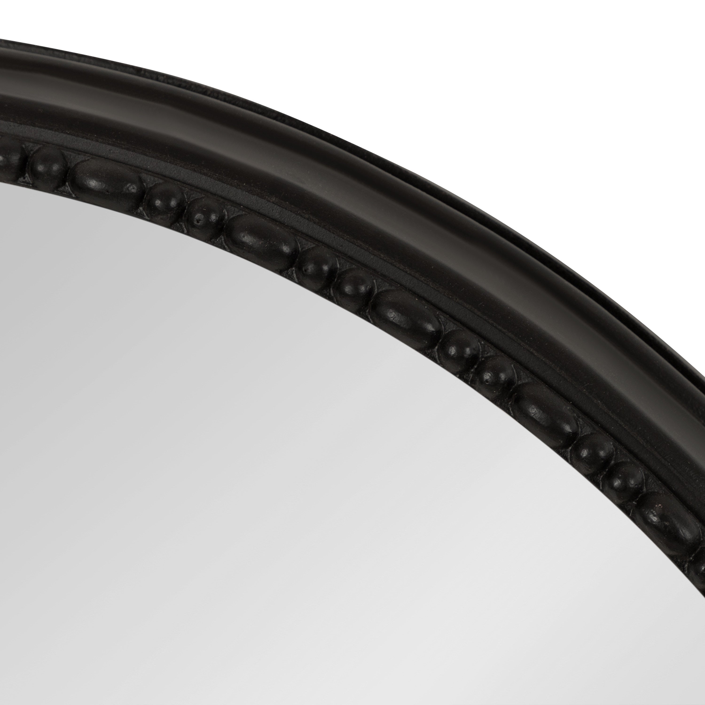 Round Mirror Black 24" Diameter 3