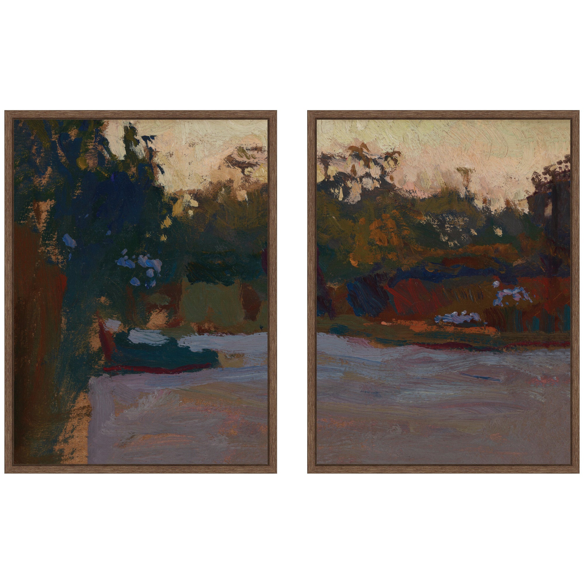 Art Set 2 Piece Set 18x24 Sylvie Walnut 1