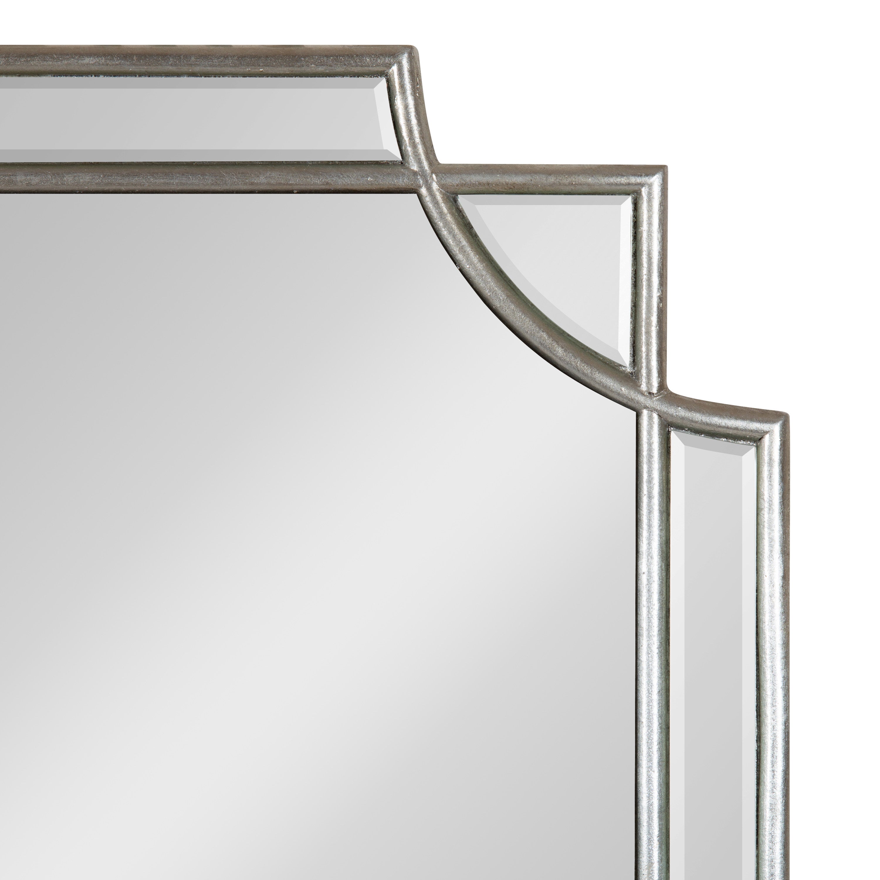Scallop Mirror 18x24 Silver 3