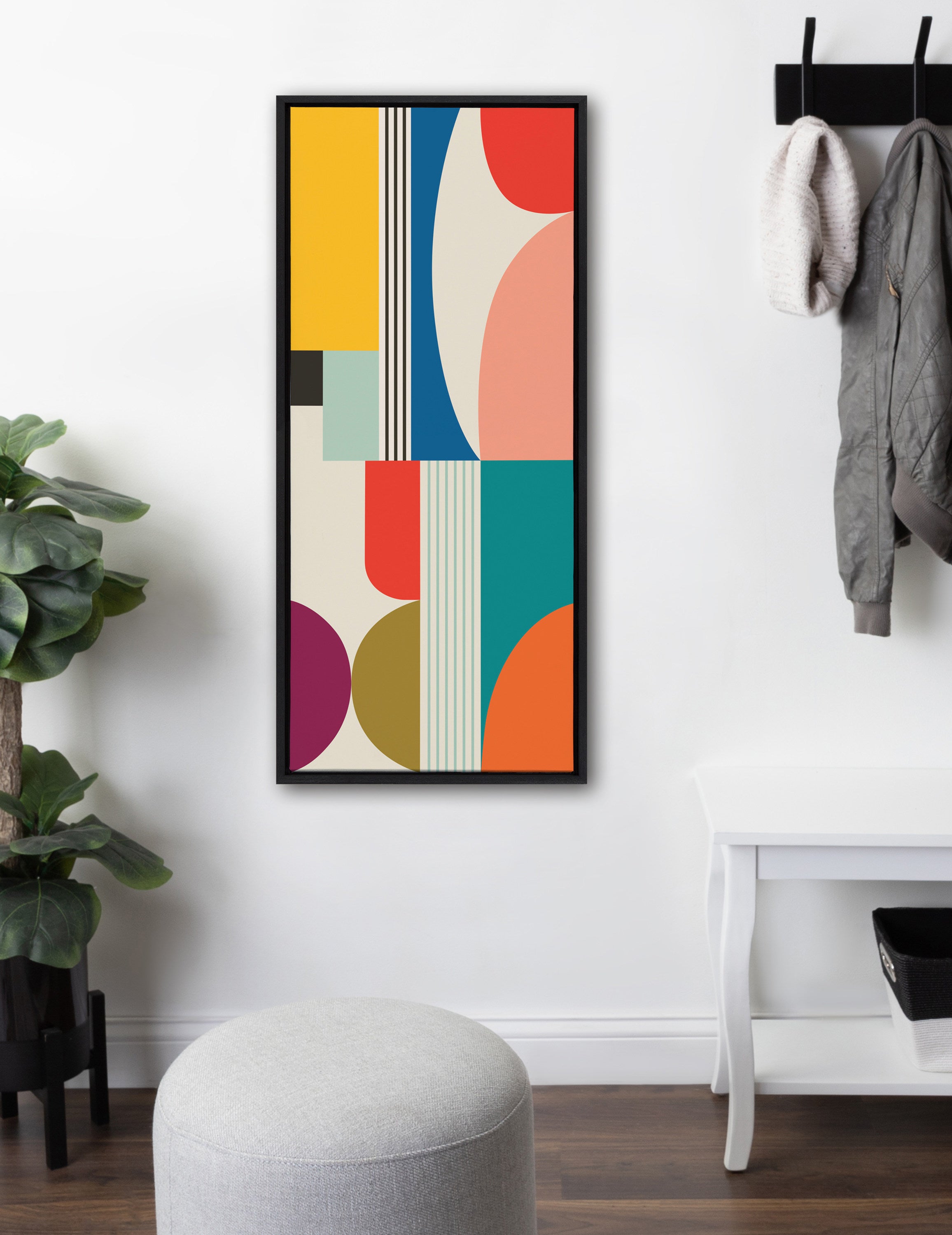 Framed Canvas Sylvie Black 18x40 5