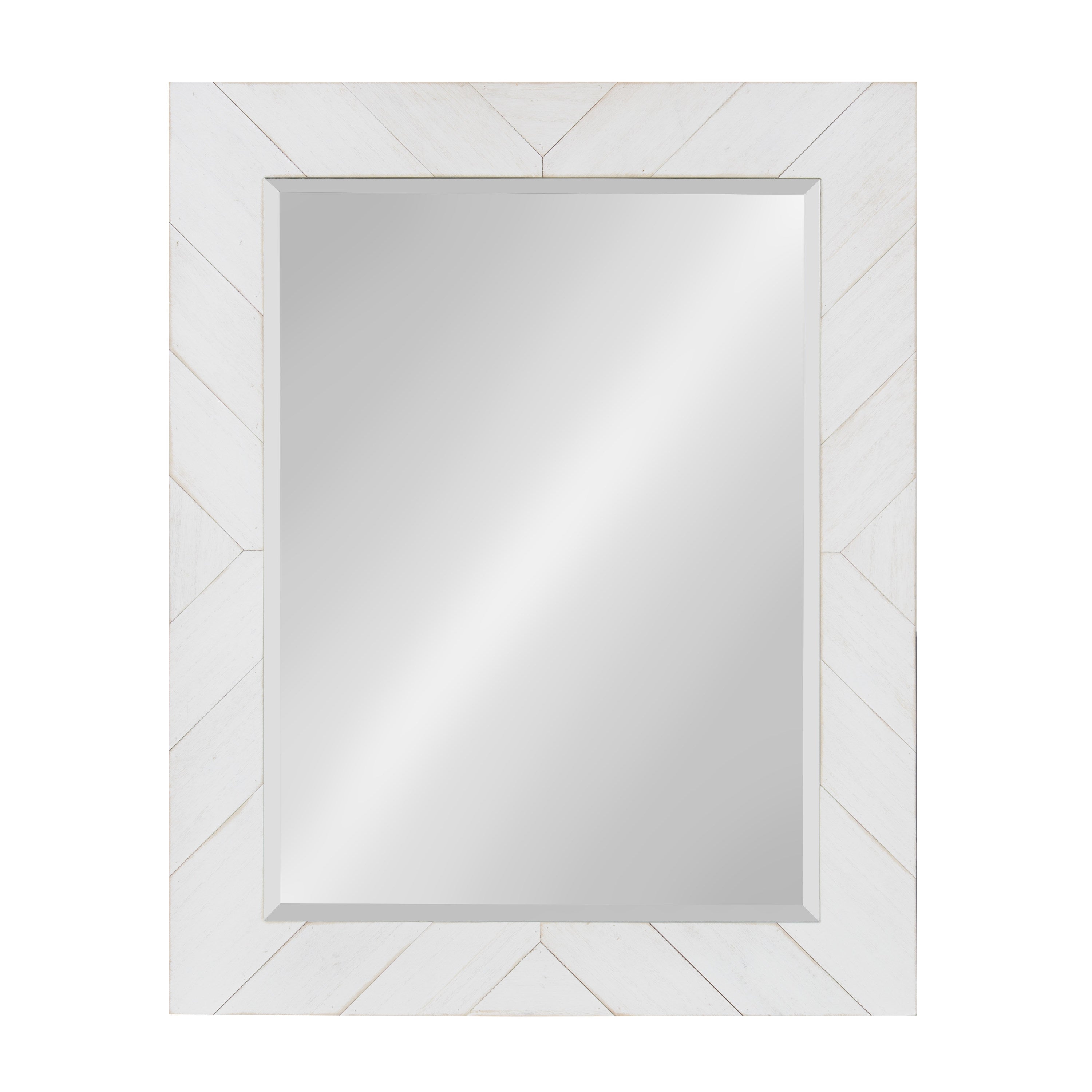Rectangle Mirror White 24x30 1