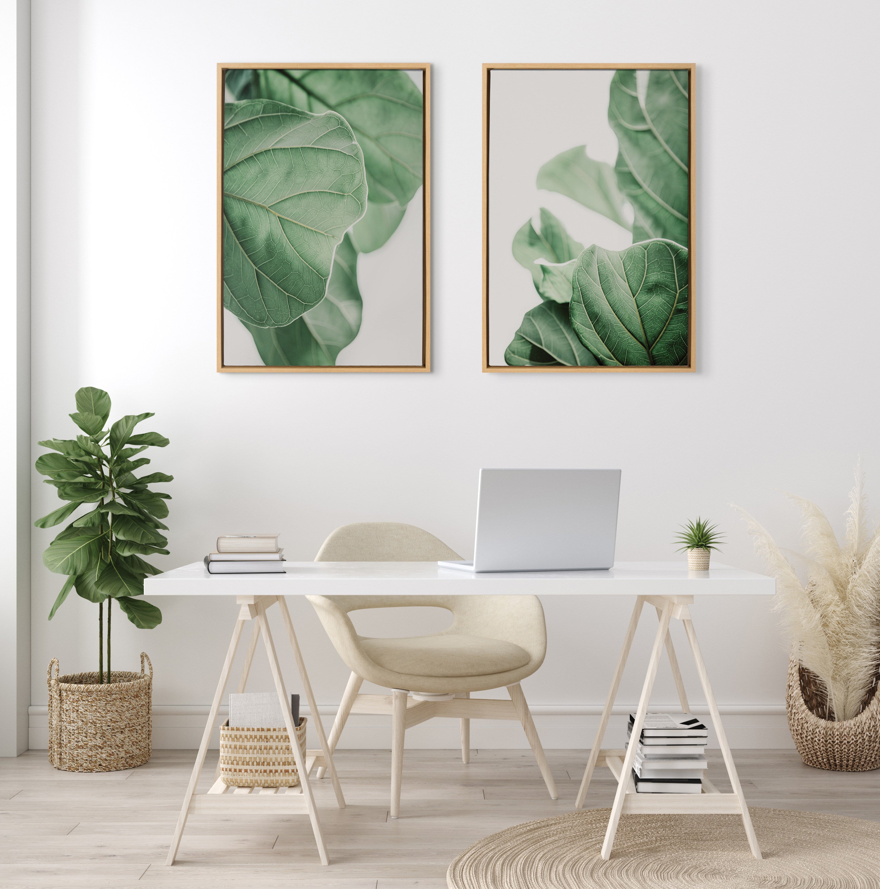 Framed Canvas 23x33 Sylvie Natural 8