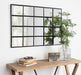 Windowpane Mirror Black 24x36 5