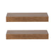 Floating Shelf 2 Piece 18 Inch Rustic Brown 3