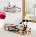 Floating Shelf Gold 2 Piece 7