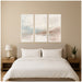 Framed Canvas Sylvie White 3 Piece Set 18x40 5