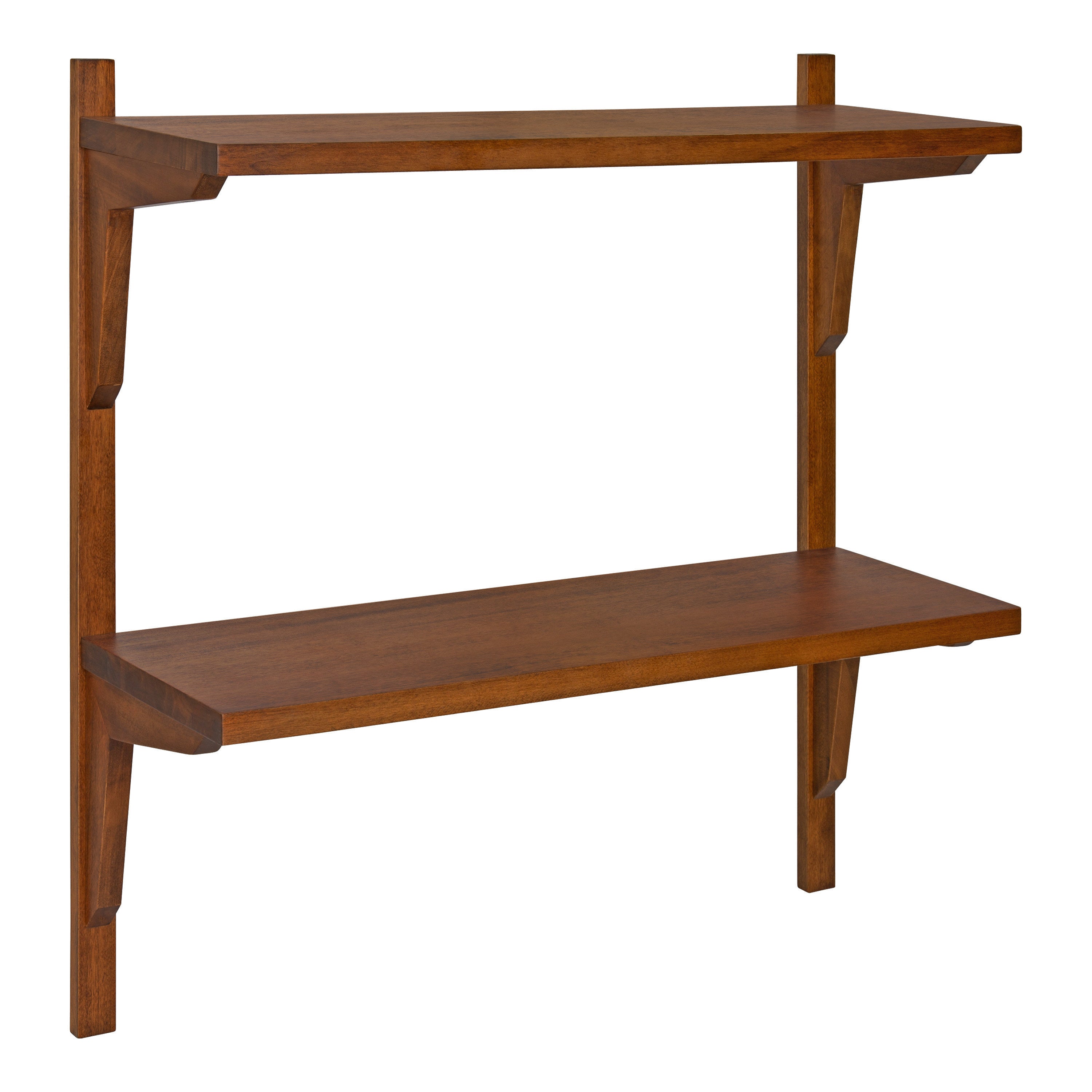 Accent Shelf Walnut Brown 24x8x24 1