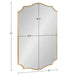 Scallop Mirror Gold 20x30 5