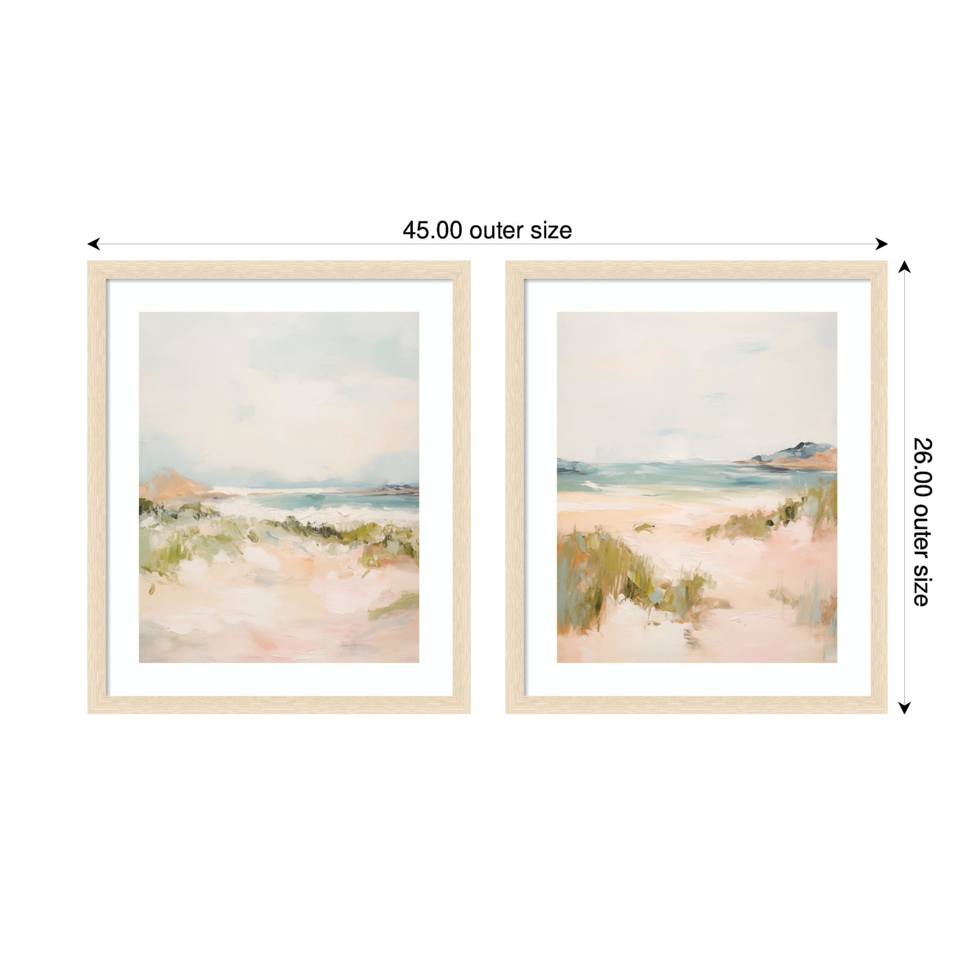 Tranquil Landscape 2 Piece Framed Wall Art Print Set by Amy Lighthall
