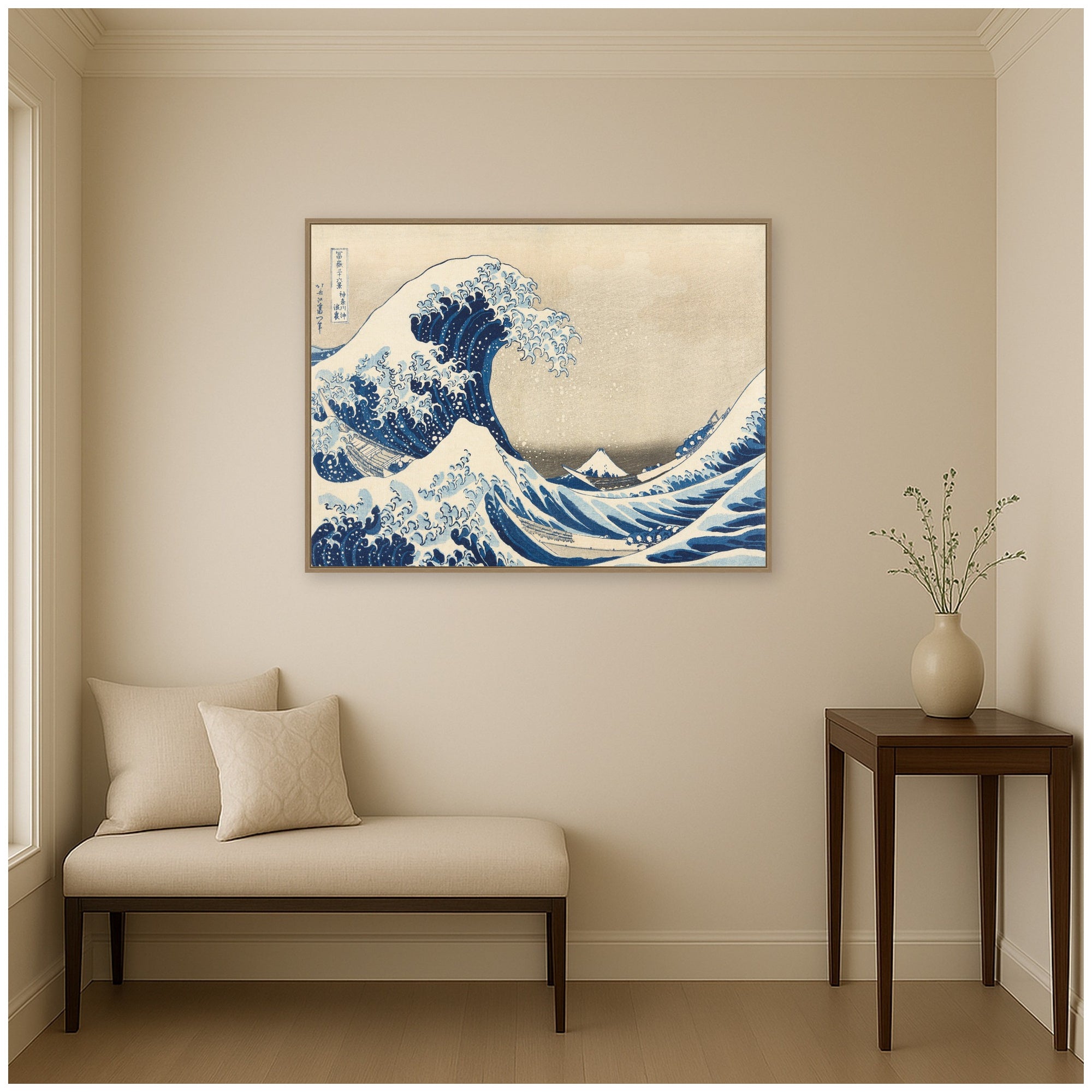 Framed Canvas 42x32 Sylvie Dark Gold 6