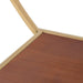 Accent Shelf Walnut Brown Gold 26x11 5