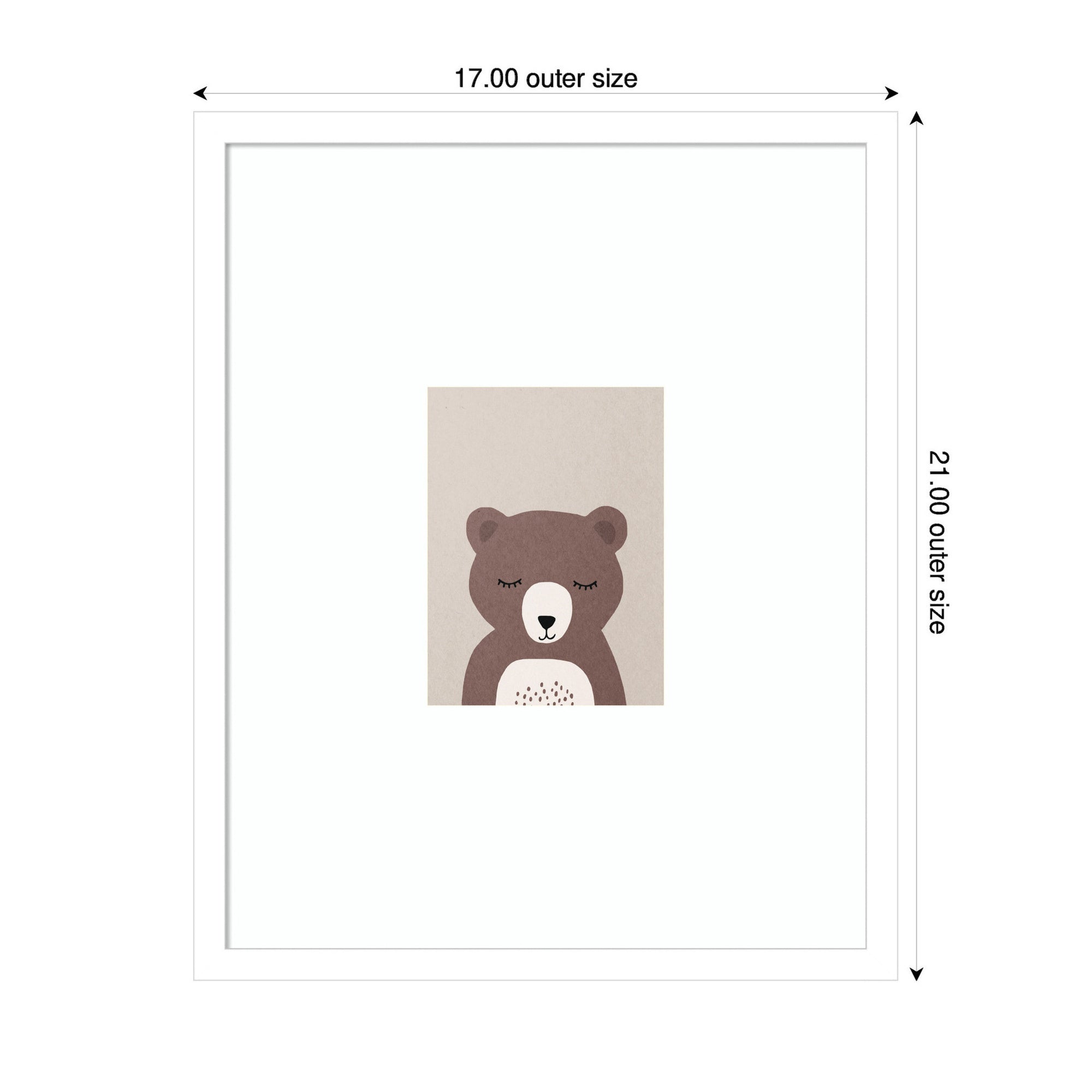 Bear by July Art Prints Framed Wall Art Print