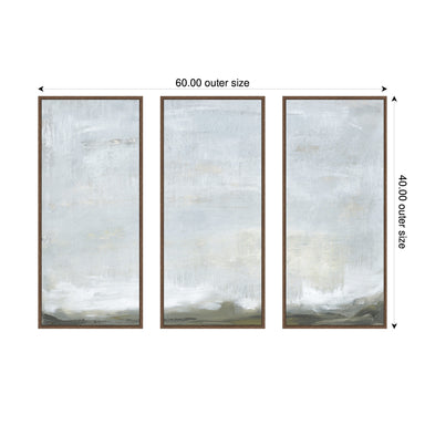 Art Set 3 Piece Set 18x40 Sylvie Walnut 2