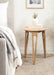 Side Table Natural Beige 16x16x22 6