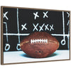 Sylvie Playbook Football Framed Canvas by Alicia Abla