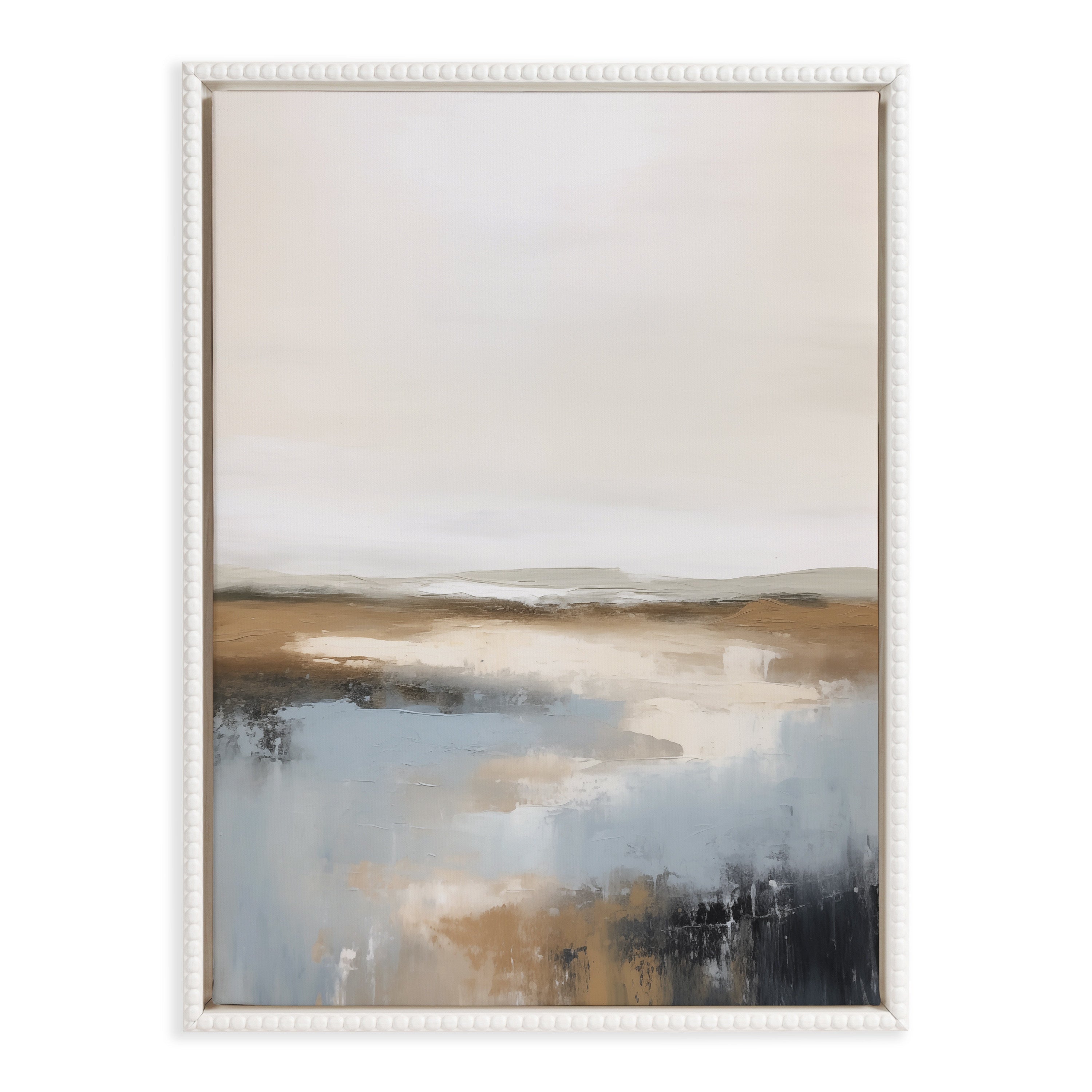 Framed Canvas 18x24 Sylvie Beaded White 2