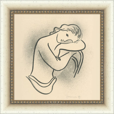 Mounted Canvas 10x10 Belmont Distress White 1