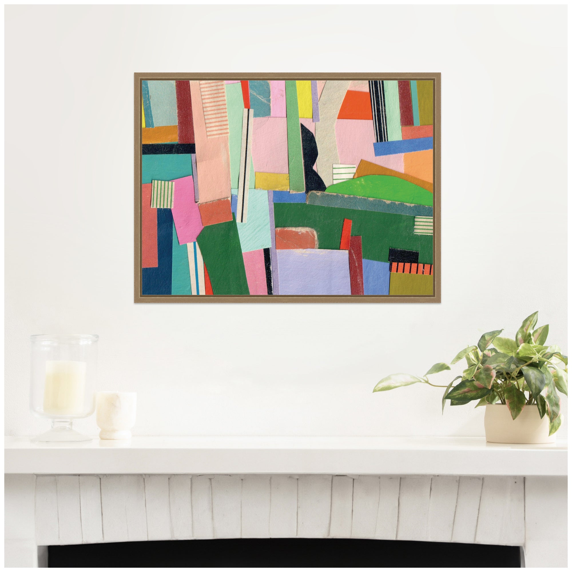 Maximalist  FC by Felicia Dadak Framed Canvas Wall Art Print