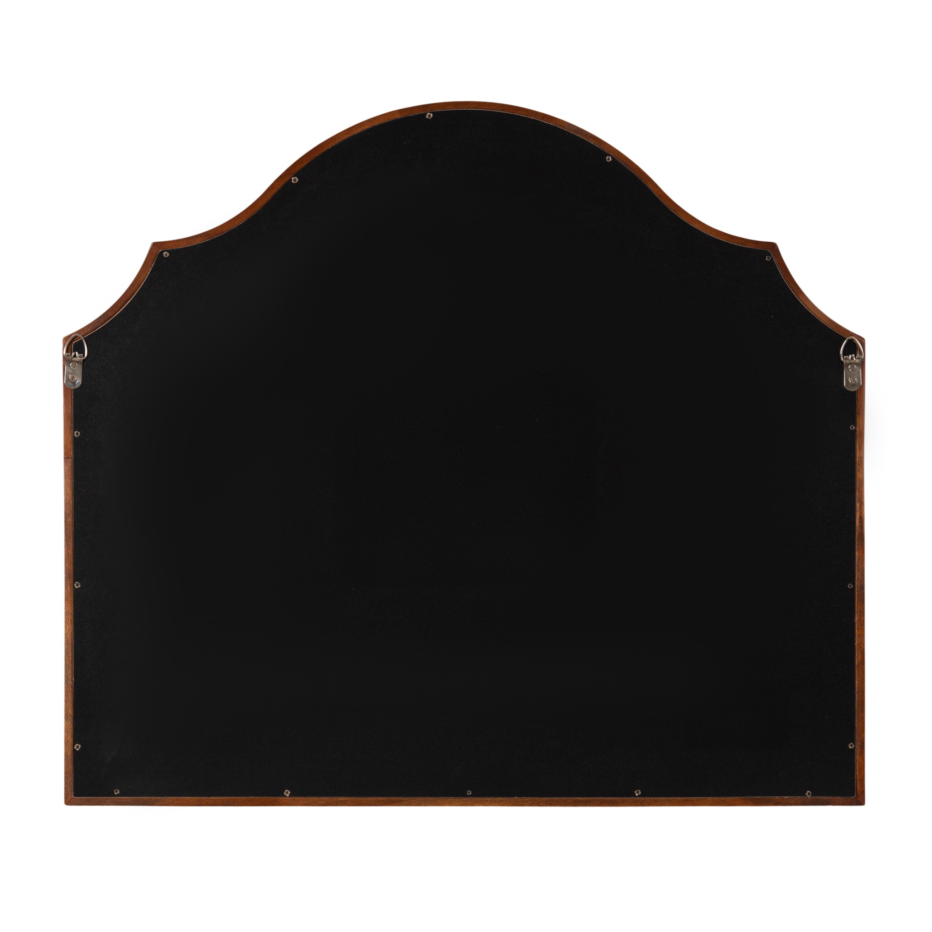Arch Mirror Walnut Brown 32x28 3