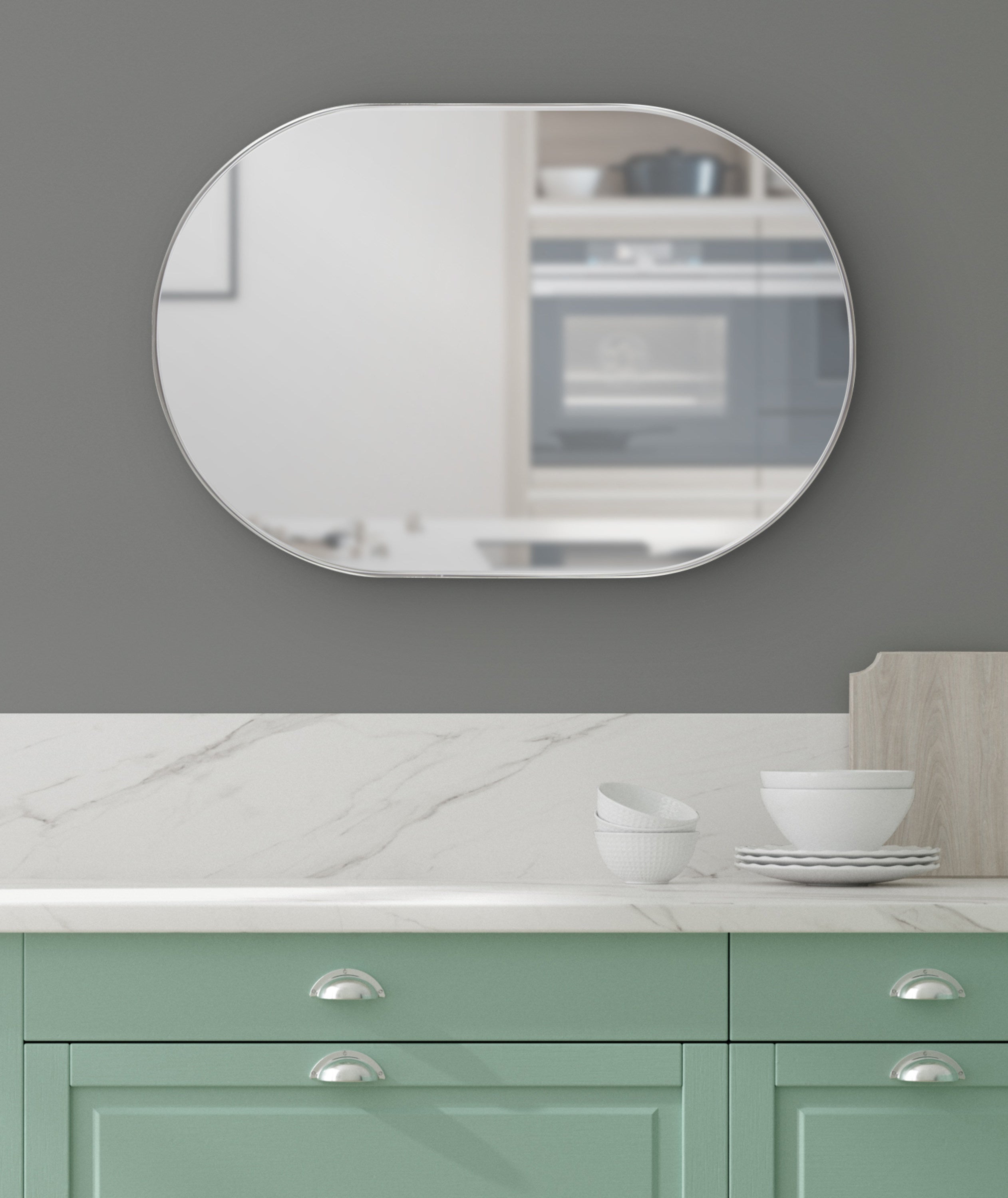 Rollo Capsule Framed Wall Mirror