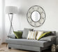 Round Mirror Black 34x34 7