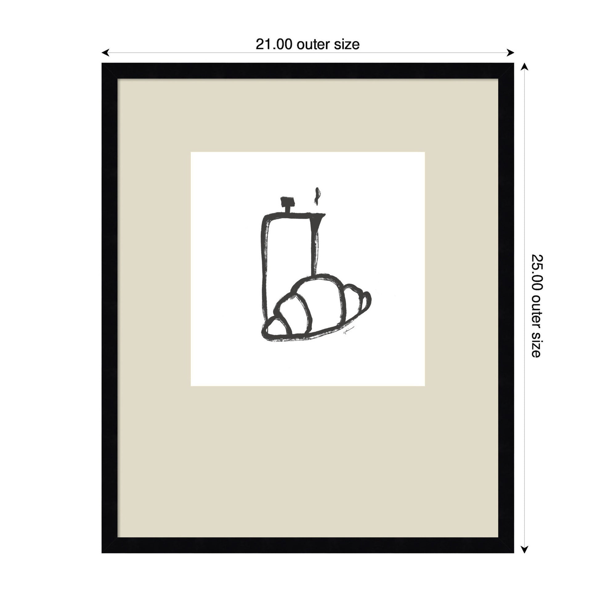 Breakfast Club No. 2 by Gabrielly Guedes Framed Wall Art Print