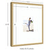 Wall Frame Florence Gold 22x26 matted to 8x10 2