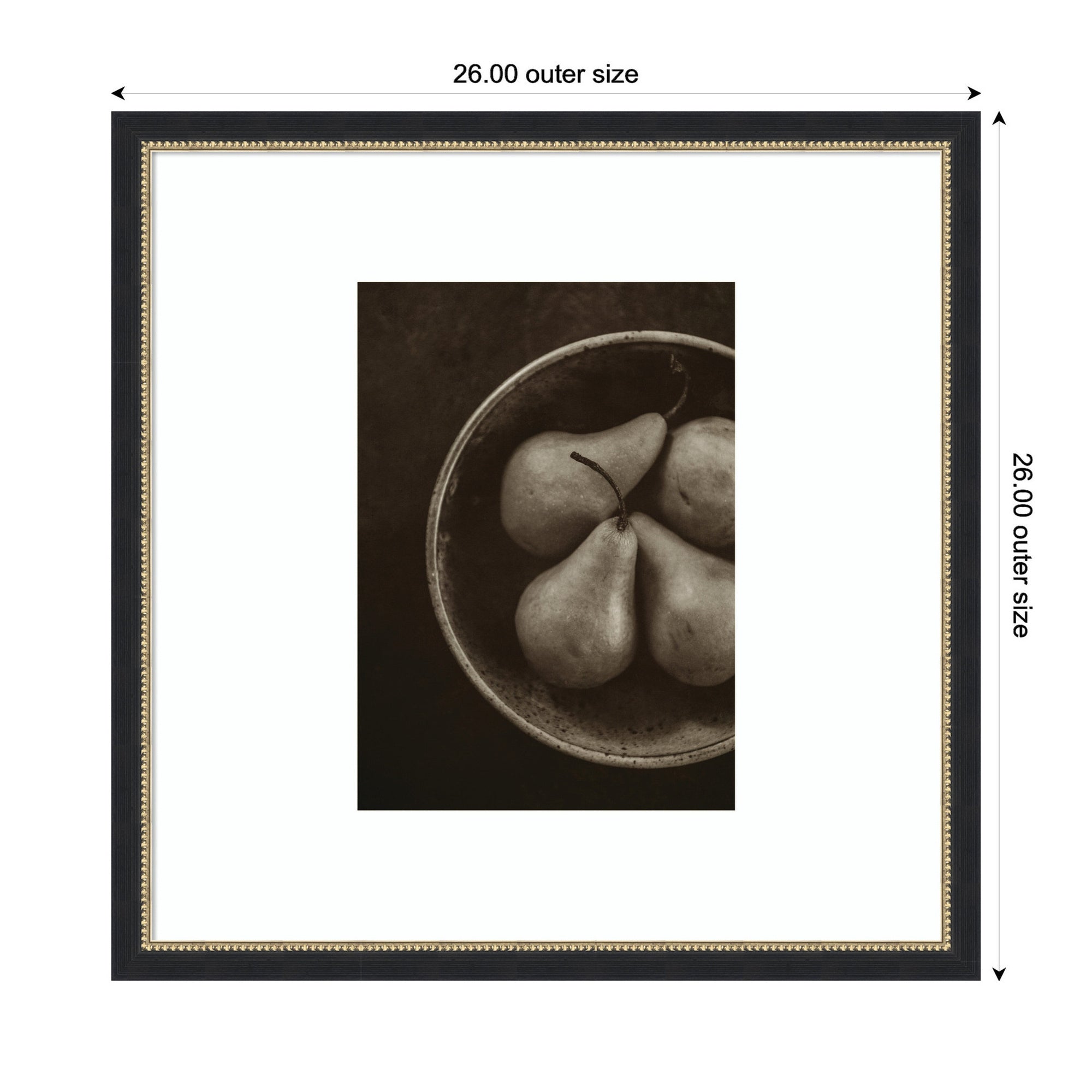 Framed Art 26x26 Belmont Black 2