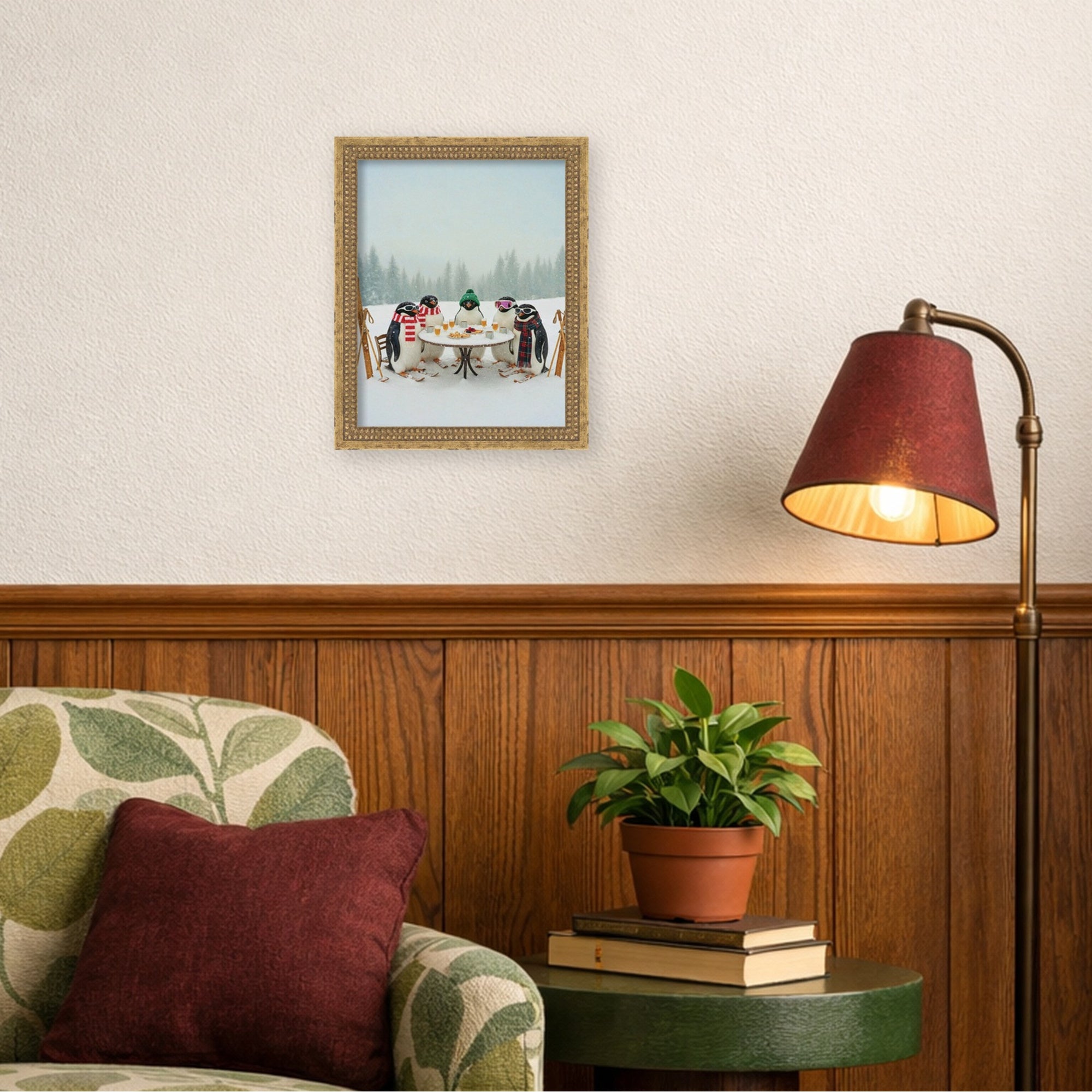 Mounted Canvas Castellan Gold 13x16 5
