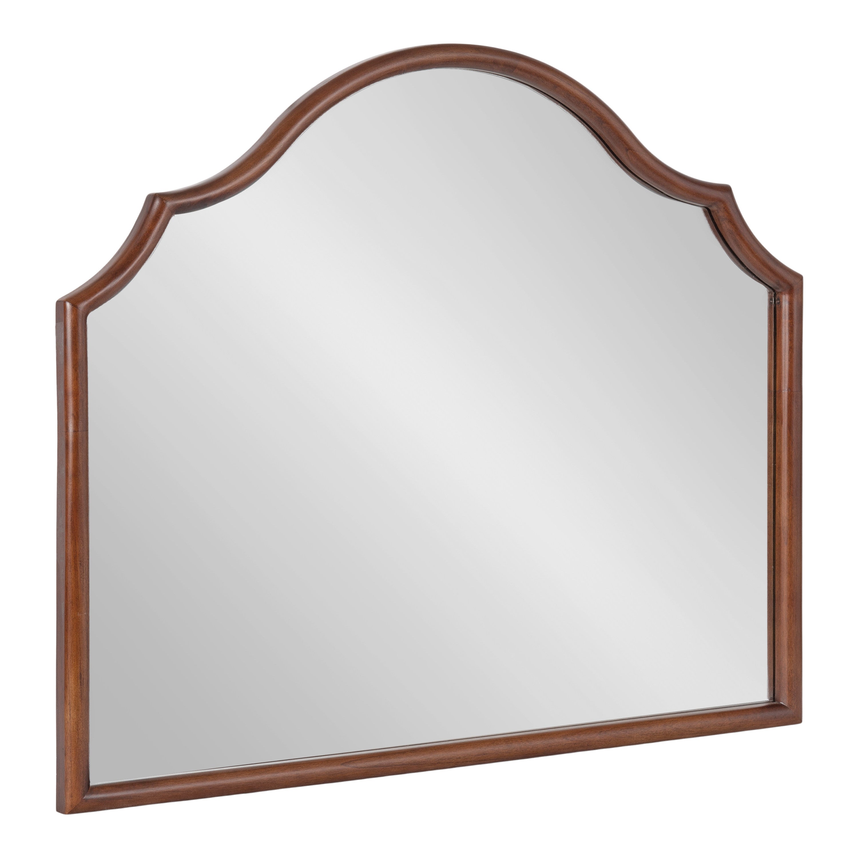 Arch Mirror Walnut Brown 32x28 1