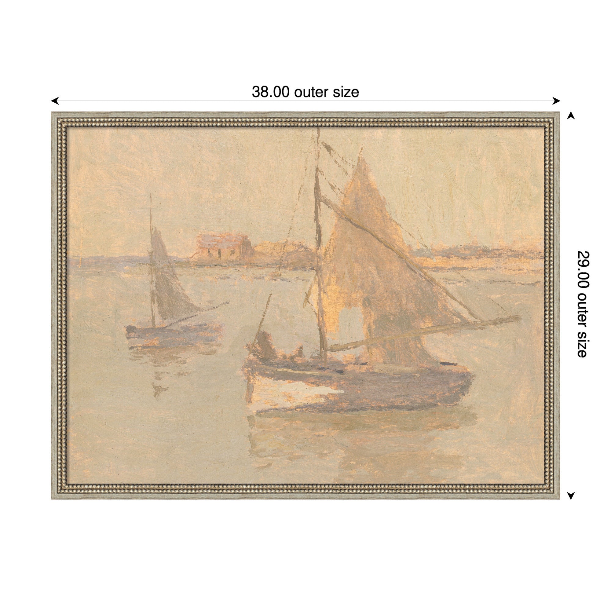 Mounted Canvas 38x29 Castellan Silver 2