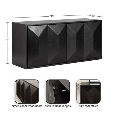 Cabinet Black 30x10x14 2