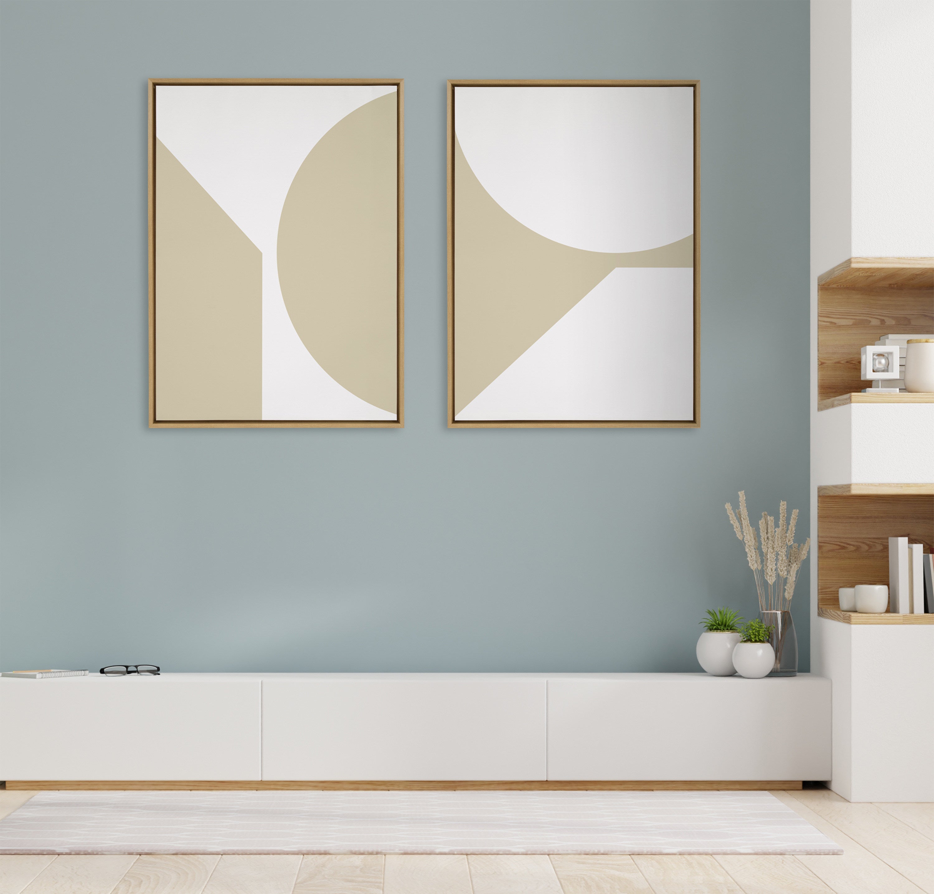 Framed Canvas 28x38 Sylvie Natural 6