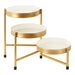 Tabletop Planter White Gold 7x7x10 2