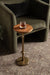 Drink Table Walnut Brown Gold 10x10x30 7