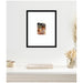 Wall Frame Svelte Noir Black 16x20 matted to 5x7 6