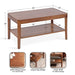 Coffee Table Walnut Brown 36x20x18 2